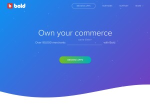 How shappify.com looks like on a tablet such as an iPad.