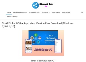 How shareitforpc.cc looks like on a tablet such as an iPad.