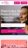 How sharetobuy.com looks like on a mobile device such as an iPhone.