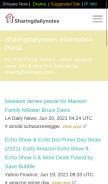 How sharingdailynotes.com looks like on a mobile device such as an iPhone.