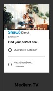 How shawdirect.ca looks like on a mobile device such as an iPhone.