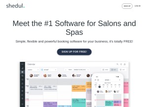 How shedul.com looks like on a tablet such as an iPad.
