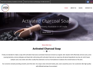 How sheenskincare.in looks like on a tablet such as an iPad.