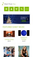 How sheetmusicnow.com looks like on a mobile device such as an iPhone.