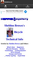 How sheldonbrown.com looks like on a mobile device such as an iPhone.