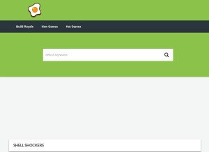 How shell-shockers.online looks like on a tablet such as an iPad.
