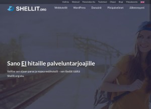 How shellit.org looks like on a tablet such as an iPad.
