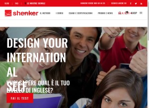 How shenker.com looks like on a tablet such as an iPad.