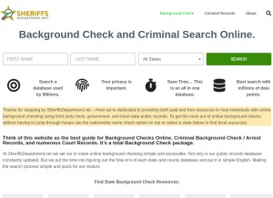 How sheriffsdepartment.net looks like on a tablet such as an iPad.