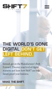 How shift7digital.com looks like on a mobile device such as an iPhone.