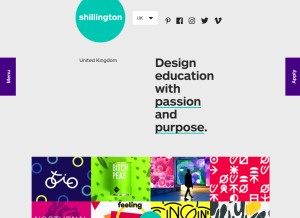 How shillingtoneducation.com looks like on a tablet such as an iPad.