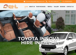 How shimlaandmanalitour.com looks like on a tablet such as an iPad.