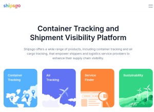 How shipsgo.com looks like on a tablet such as an iPad.
