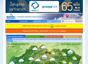 How shmu.sk looks like on a tablet such as an iPad.
