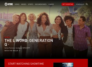 How sho.com looks like on a tablet such as an iPad.