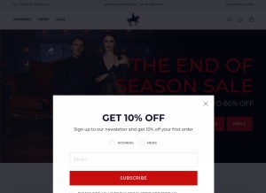 How shoeembassy.com looks like on a tablet such as an iPad.