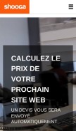 How shooga.ca looks like on a mobile device such as an iPhone.
