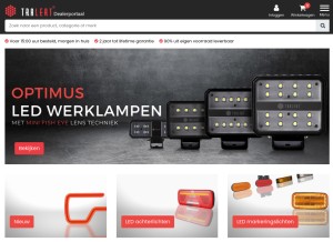 How shop.tralert.com looks like on a tablet such as an iPad.