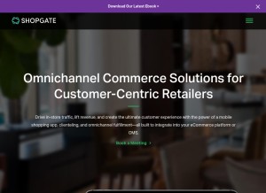How shopgate.com looks like on a tablet such as an iPad.