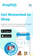 How shopkick.com looks like on a mobile device such as an iPhone.