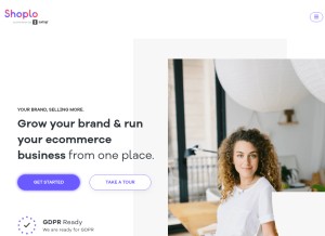 How shoplo.com looks like on a tablet such as an iPad.