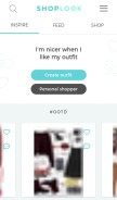 How shoplook.io looks like on a mobile device such as an iPhone.
