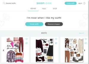 How shoplook.io looks like on a tablet such as an iPad.