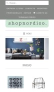 How shopnordico.com looks like on a mobile device such as an iPhone.