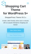 How shopperpress.com looks like on a mobile device such as an iPhone.