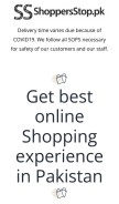 How shoppersstop.pk looks like on a mobile device such as an iPhone.