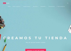 How shopselling.cl looks like on a tablet such as an iPad.