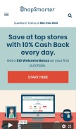How shopsmarter.com looks like on a mobile device such as an iPhone.