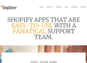 How shopstorm.com looks like on a tablet such as an iPad.
