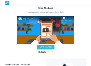How shopthelookapp.com looks like on a tablet such as an iPad.