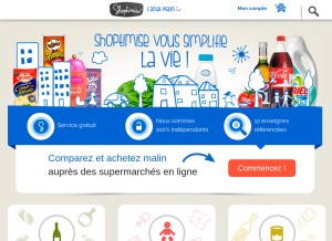 How shoptimise.fr looks like on a tablet such as an iPad.