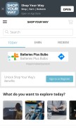 How shopyourwayrewards.com looks like on a mobile device such as an iPhone.