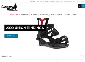 How shorelineoftahoe.com looks like on a tablet such as an iPad.