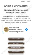 How short-funny.com looks like on a mobile device such as an iPhone.