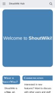 How shoutwiki.com looks like on a mobile device such as an iPhone.