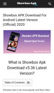 How showbox-apk.site looks like on a mobile device such as an iPhone.