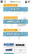 How showerdoc.com looks like on a mobile device such as an iPhone.