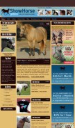 How showhorsegallery.com looks like on a mobile device such as an iPhone.
