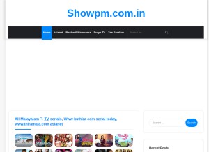 How showpm.com.in looks like on a tablet such as an iPad.
