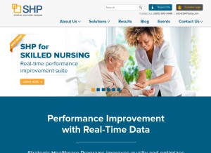 How shpdata.com looks like on a tablet such as an iPad.