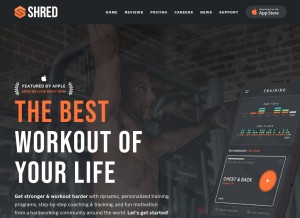 How shred.app looks like on a tablet such as an iPad.