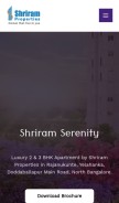 How shriramserenity.co looks like on a mobile device such as an iPhone.