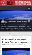 How shtfpreparedness.com looks like on a mobile device such as an iPhone.