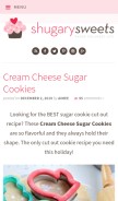 How shugarysweets.com looks like on a mobile device such as an iPhone.
