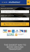 How shuttledirect.com looks like on a mobile device such as an iPhone.