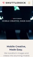 How shuttlerock.com looks like on a mobile device such as an iPhone.
